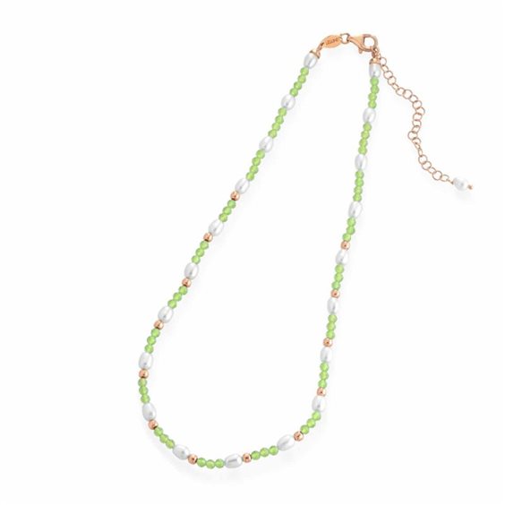 Collana Lelune Donna LELUNE GLAMOUR in Argento Perla LGNK378.2 - LGNK378.2